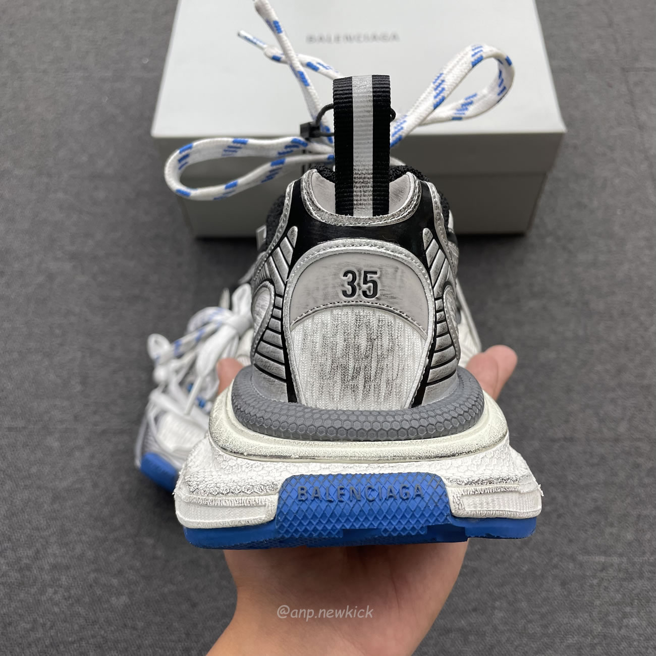 Balenciaga 3xl Trainer Grey White Blue 734731 W3xl7 1214 (6) - newkick.app